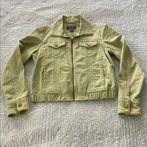 American Eagle Outfitters Green Denim Jacket